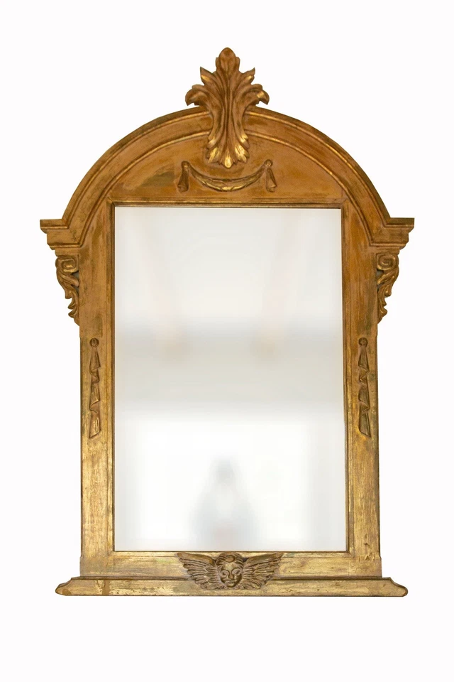 Espejo de pared dorado antiguo 36x48 - diseño barroco ornamentado - recogida local Foto 2 de 2
