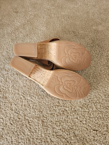 Korks Dezi Sandals Size 9 Taupe Platform Chunky Heel NEW - Picture 6 of 6