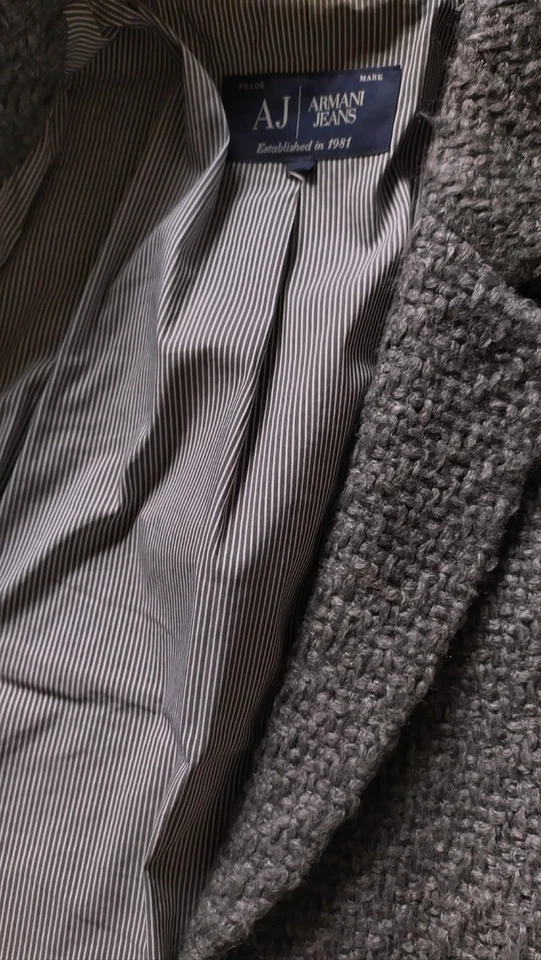 Blazer femme ARMANI gris lainage - Photo 2/3