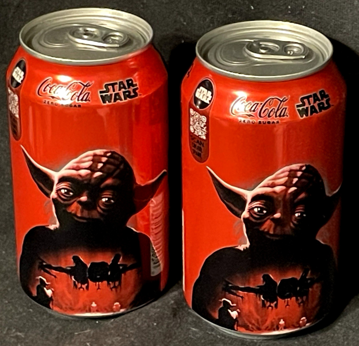 Star Wars Coca Cola Jedi Grand Master Yoda Limited Edition Coke Zero Cans Can