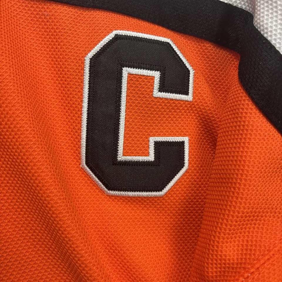VTG CCM Philadelphia Flyers Eric Lindros Air Knit 88 Captain Jersey Men’s Sz 50 - Image 4 of 4