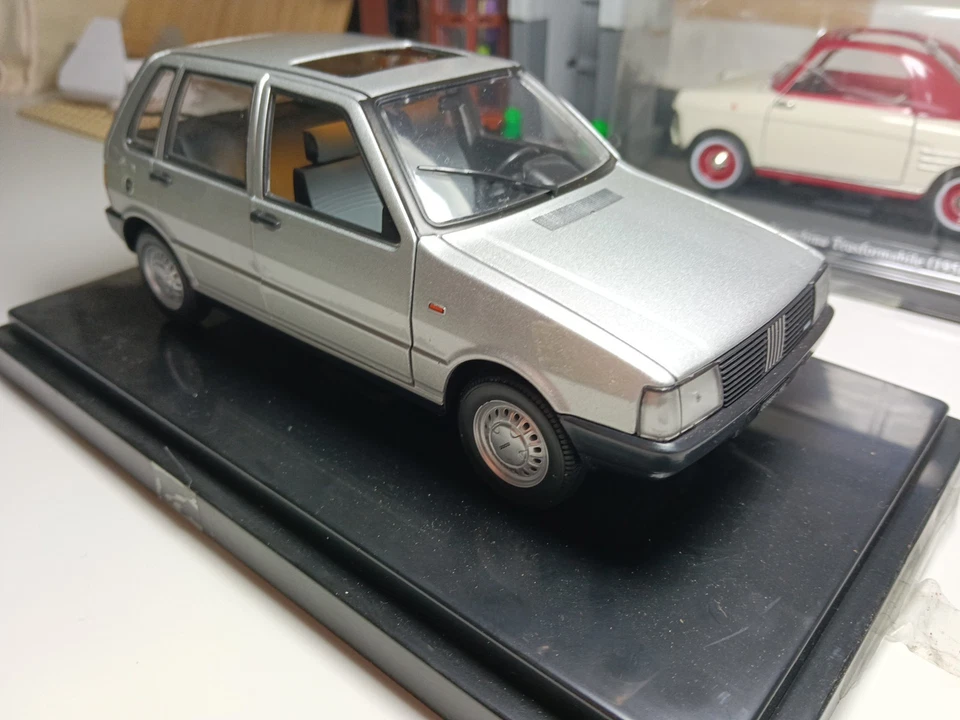 1:24 FABBRI QUATTRORUOTE FIAT UNO 55S 55 S MET. GRIGIO MIB - Immagine 4 di 4