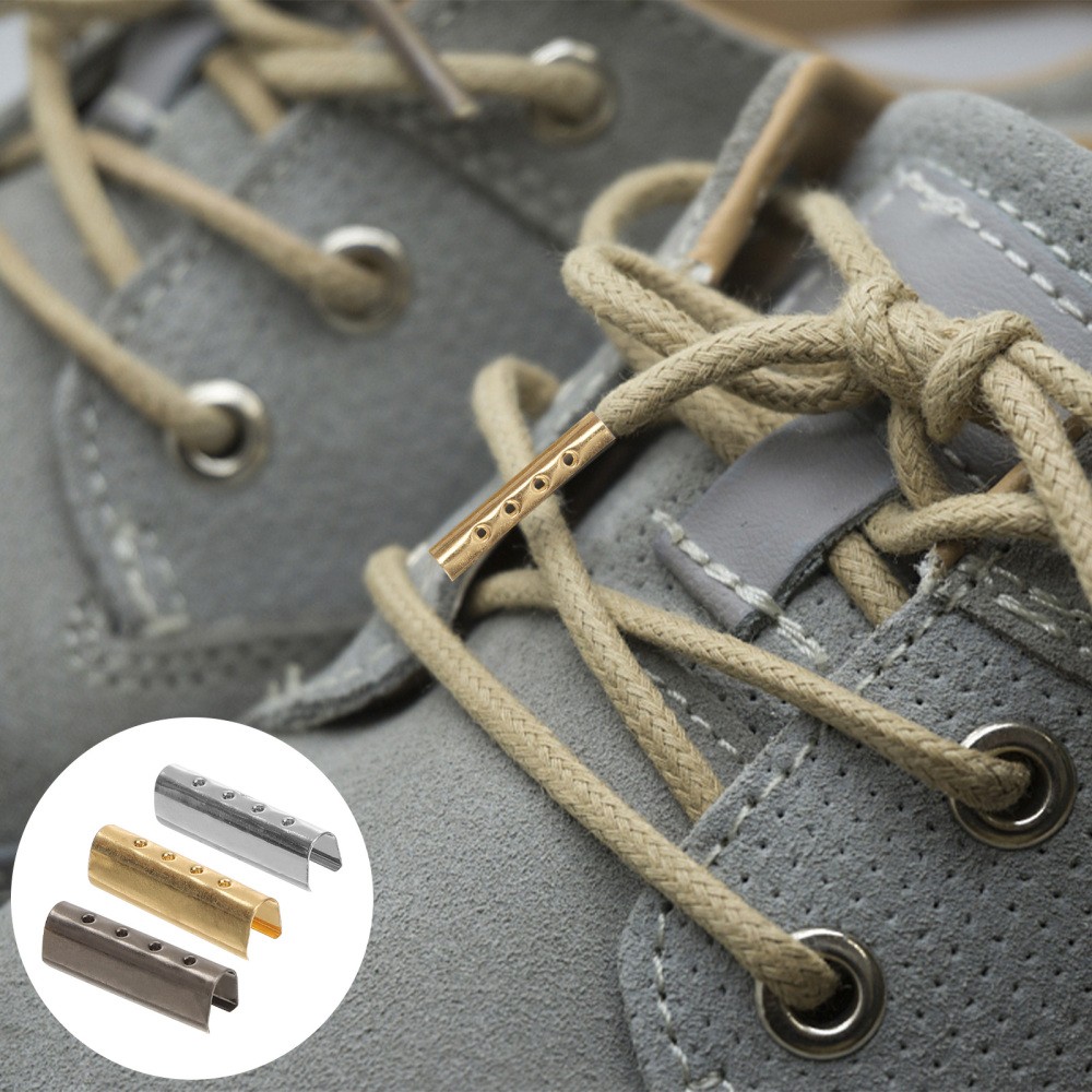 APL 150 Pezzi Corda Metallo Fibbia Estremità Cordino Clip Tappi Lacci Scarpe Punte
