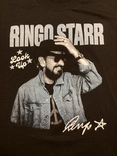 Ringo Starr 2025 Look Up Album Promo Shirt Size L Black Beatles