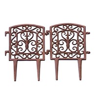 Esschert Design Beetzaun-Element Antikstil Braun Mit Haken 20 X 28 Cm