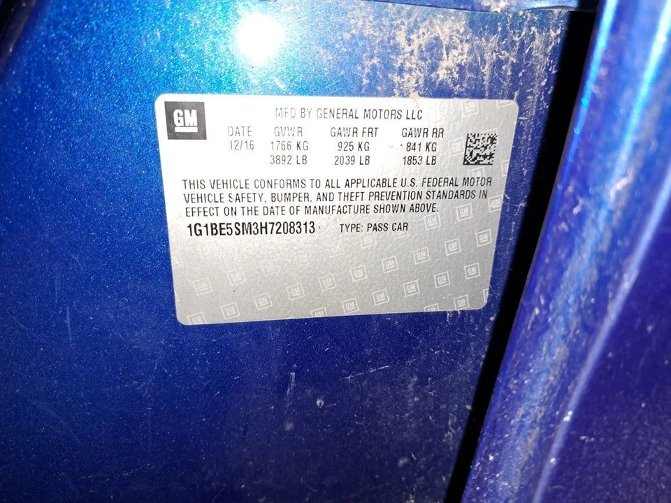 Chassis Control Module 2017 Cruze Sku#4283071 - Image 3 of 4