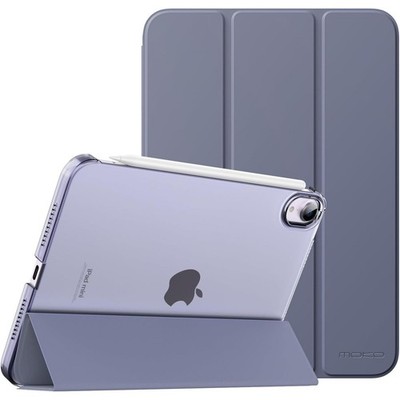 Case for iPad mini 7 (A17 Pro) 2024, Slim Lightweight Hard Back Cover, Stand