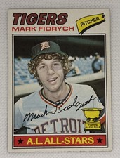 1977 Topps Mark Fidrych #265 Tigers Rookie Cup Vintage Baseball Card. rookie card picture