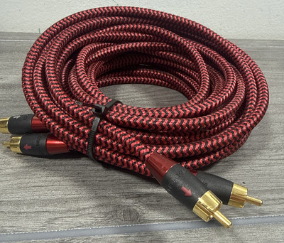 Audioquest cinemaQuest sidewinder audio interconnect red PAIR 14 ft RCA Stereo