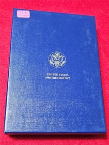 1986S Ellis Island Silver Dollar Prestige 7 Coin Proof Set Ultra Cameos #MF-3760