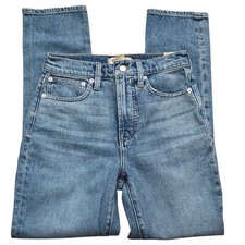 Jeans donna 24 vita alta gamba dritta tasca magica Madewell perfetti vintage nuovi con etichette