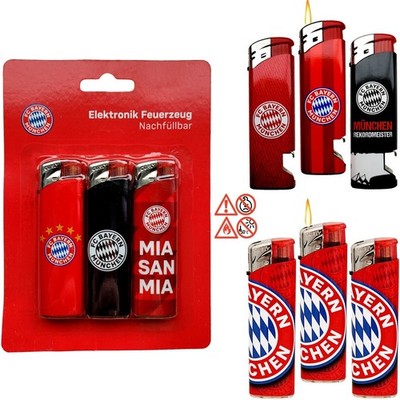 FC Bayern München Feuerzeug 2er oder 3er Set Stadion We are the Champions FCB