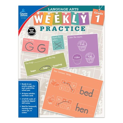 Language Arts, Grade 1 (Weekly Practice)