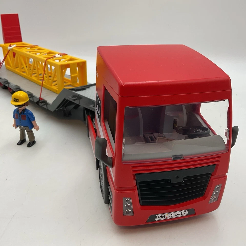 Playmobil 5467 Heavy Duty Truck and Flatbed Trailer - Image 3 of 4