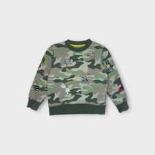 Mini Boden Camo Insect Applique Sweatshirt