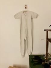 40s 50s Penneys Towncraft Union Suit/Thermal Long Underwear 100 Cotton Men  s L