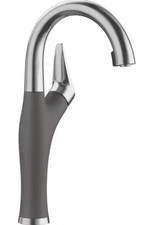 Blanco artona pull down small sink/ bar/prep faucet single handle metallic grey