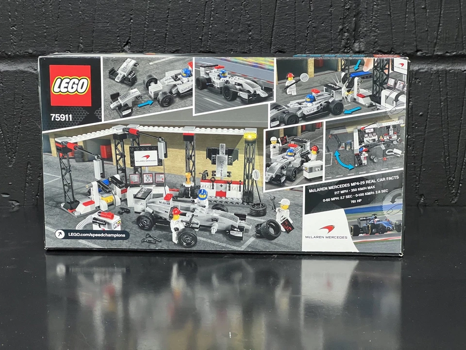 LEGO 75911 SPEED CHAMPIONS F1 McLaren Mercedes Pit Stop **RARE & RETIRED** NEW - Image 2 of 3