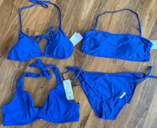 BNWT Marks & Spencer iris blue, bikini tops & bottoms separates -range of sizes