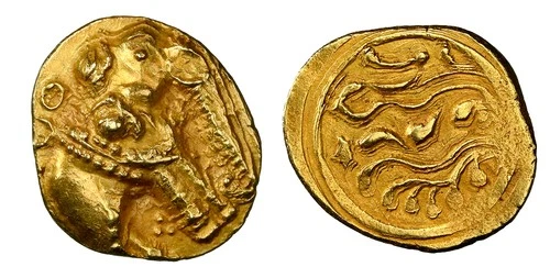 INDIA. Gangas of Talakad. (1100-1327) AV Gajapti Pagoda. NGC MS63 Friedberg 288