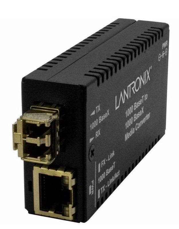 Qty. 10 Lantronix M/GE-T-SX-01LC Transceiver/Media Converter