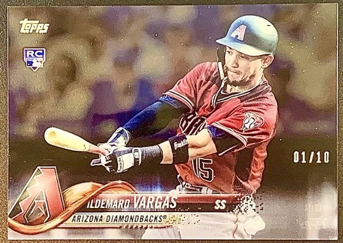 Ildemaro Vargas 2018 Topps Update Clear 1/10 #US114 RC Rookie Diamondbacks - Picture 1 of 4