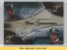 2007 Exquisite Rookie Signatures Dual Gold 19/25 Hanley Ramirez Auto READ 0c3