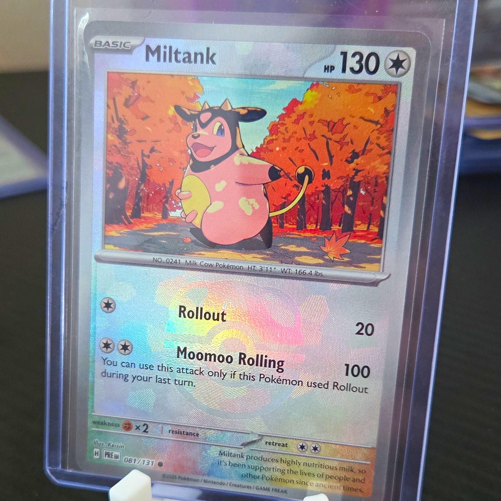 The Pokémon Company Pokemon TCG Miltank 081/131 Prismatic Evolutions Holo 130 HP