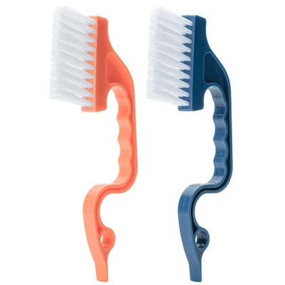Slick- Window Track Cleaning Brush, 2 Pack, Navy 2 Blue/Orange 