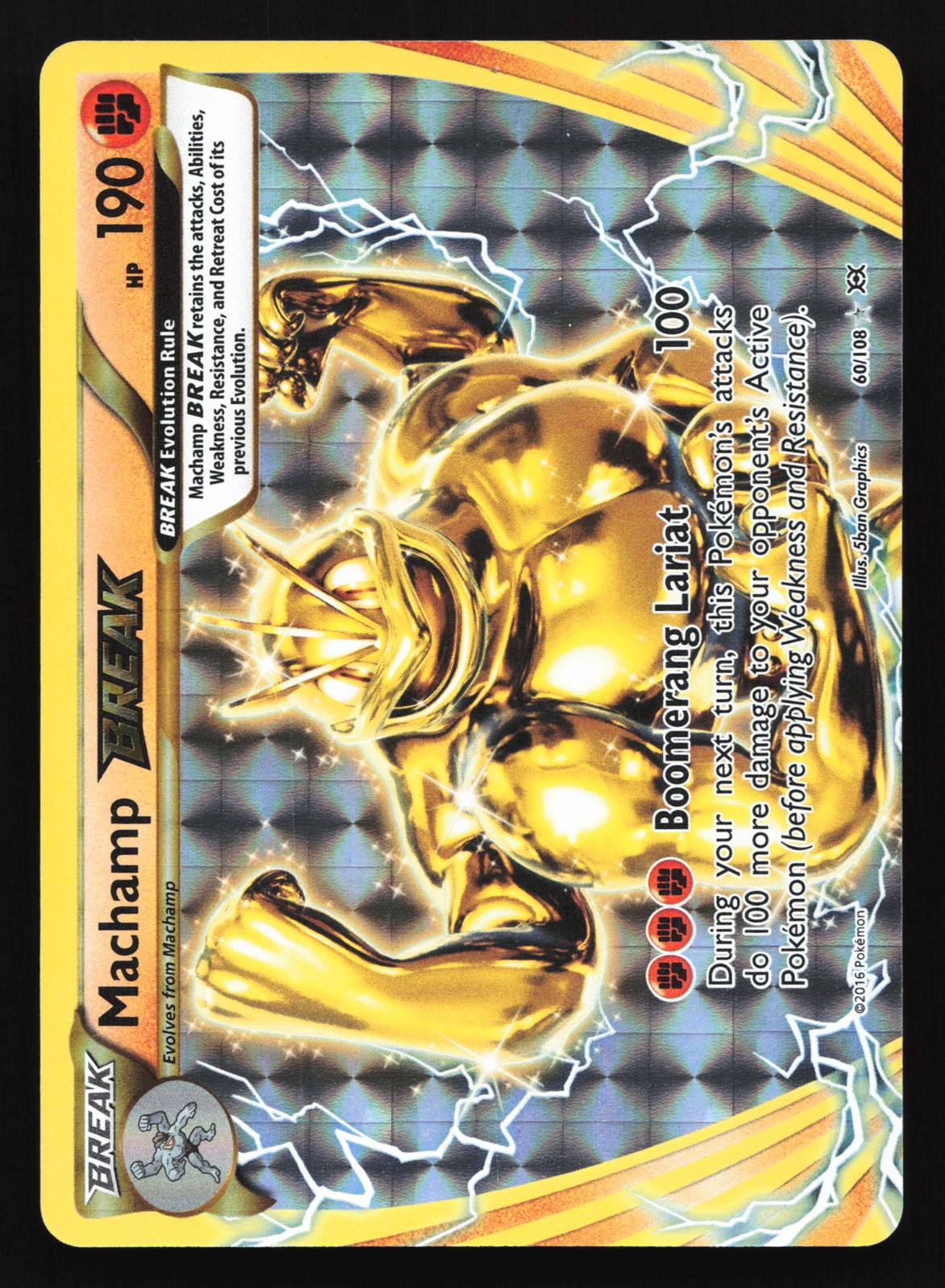 Machamp BREAK 60/108 XY - Evolutions Ultra Rare Pokemon Card