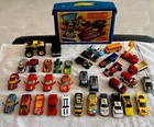 Lot of 35 Match Box Cars With Case. Vintage Models. Please See Pics For Details.