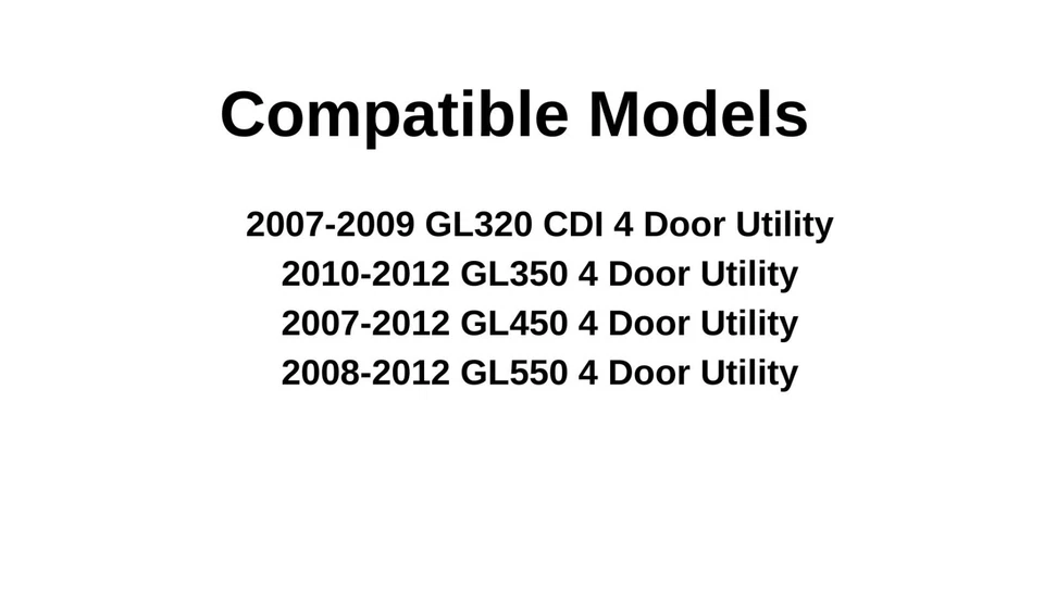 Fits 07-12 Mercedes Benz GL320 GL350 GL450 GL550 Back Window Rear Tailgate Glass - Image 3 of 4