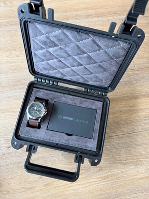 MTM OCONUS watch Special Ops Elite 44mm gently used polished titanium leather