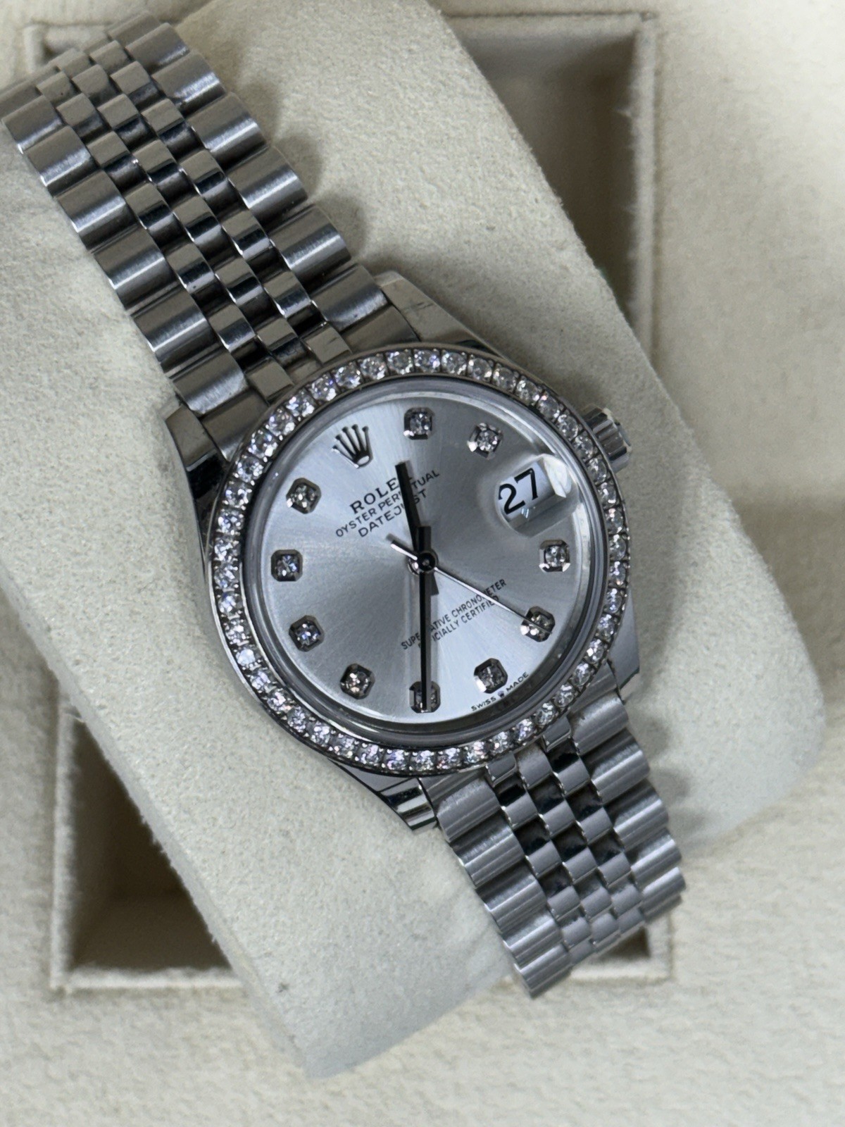 2023 Rolex Datejust 31 Automatic Diamond Ladies Watch 278384 Watch + Card. image 2