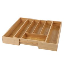Bamboo Expandable Drawer Organizer - StorageMate