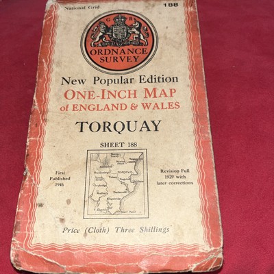 1946 OS Ordnance Survey 1'' Popular