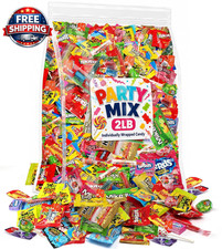 Bulk Candy Variety Pack 2 Lb, Individually Wrapped Assorted Chewy and Hard Candy