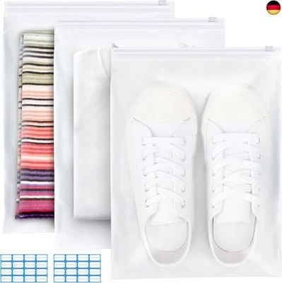 NENULL Zip Beutel Groß Wiederverwendbar 30 Stück 40x30cm Zipper Beutel Reisetasche w