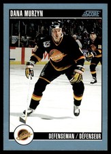 1992-93 Score !!! Dana Murzyn Vancouver Canucks #168
