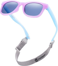 Polarized Baby Sunglasses UV400 Flexible Strap 0-24 Months Toddler