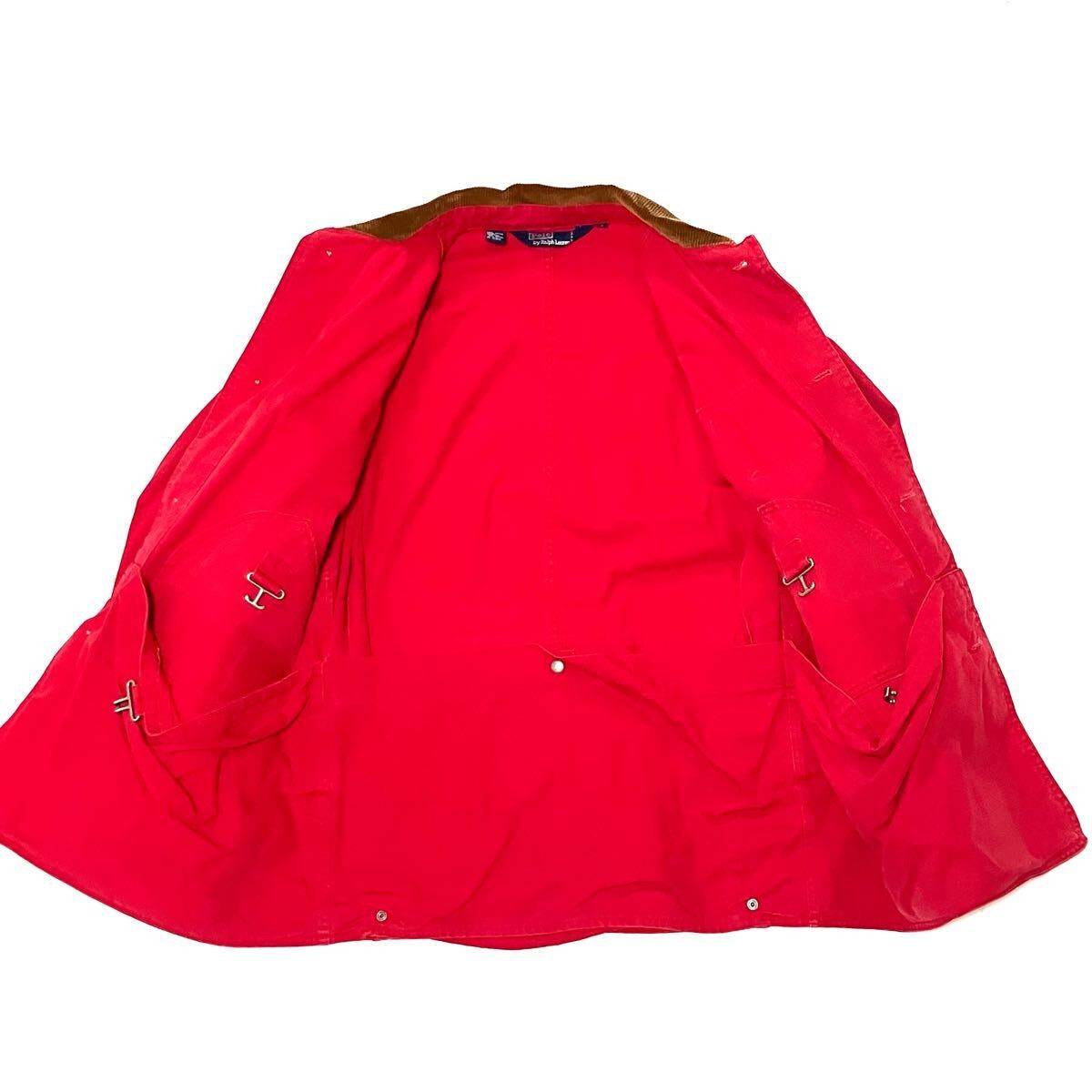 Polo Ralph Lauren 90s Canvas Hunting Jacket Red L 70x58x80cm japan used item thumbnail 5