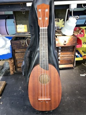 Unbranded Soprano Pinapple Uke Mahogany Rosewood w/Aquila Strings Low G Bone Nut