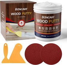 Wood Filler, 9.87 OZ White Wood Putty  Sandable  Paintable, Quick Repair for H