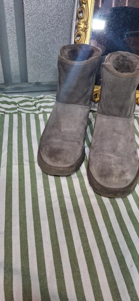 UGG Australia Classic Cuff Women's Ankle Boots - Size UK 5.5, Grey, Winter Boots, photo 3 of 5