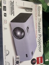 Home RCA projector with speakers, screen and new stand 