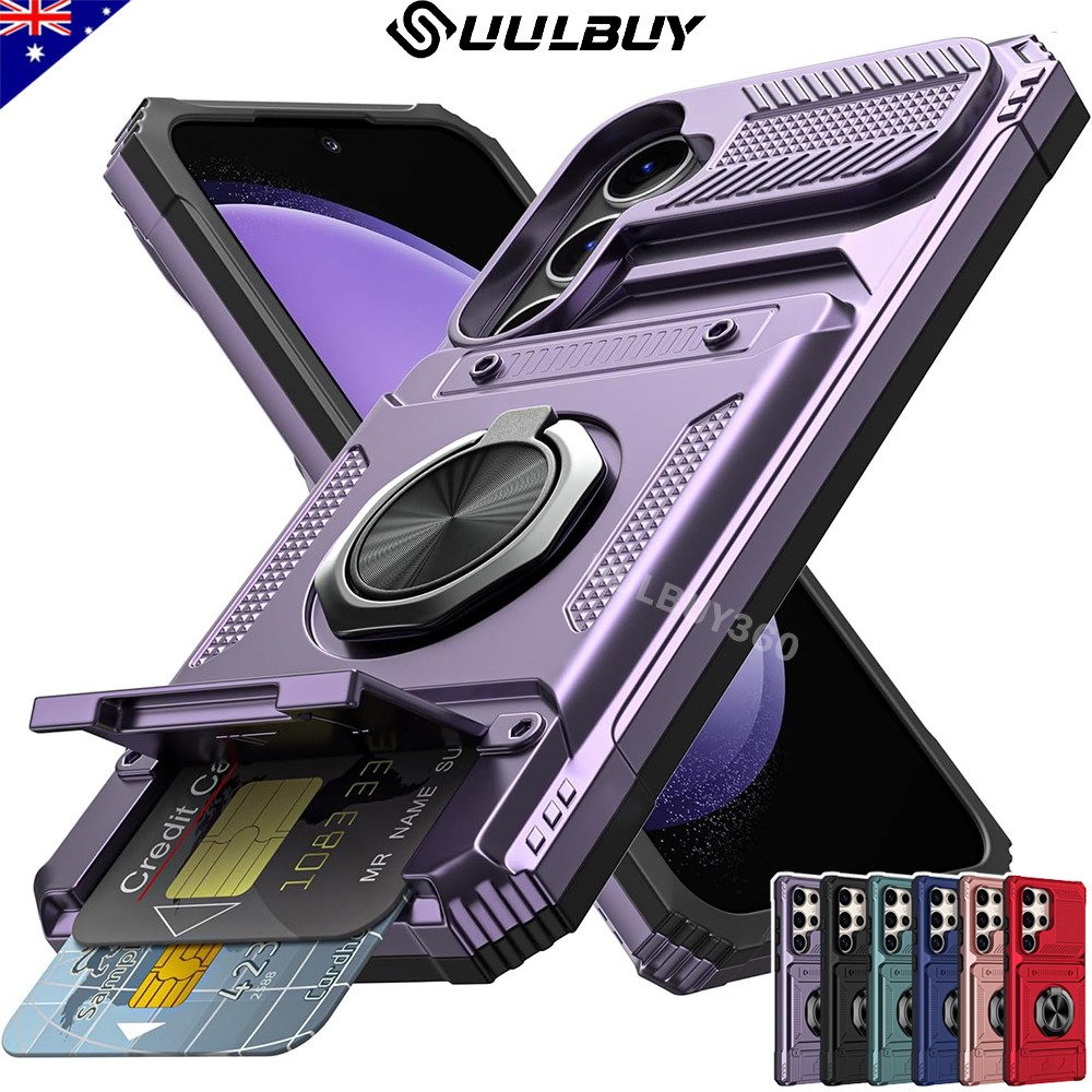 For Samsung S26/S25/S24 FE A17 A37 A57 A56 A16 Case Shockproof Card Slot Cover