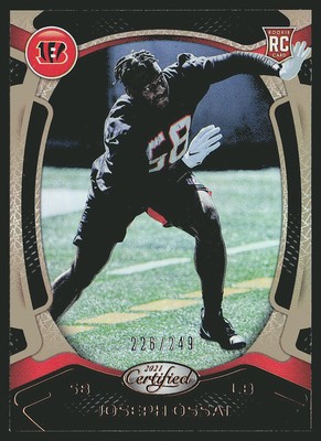 2021 Panini Certified #166 Joseph Ossai Mirror Bronze #/249 SN,RC