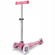 Mini Deluxe Fairy Glitter 3 Ruote Scooter Rosa Ruote Led 2+ Anni