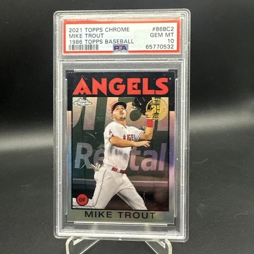 2021 Topps Chrome - 1986 Topps Baseball Mike Trout #86BC-2