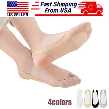 1Pairs Invisible Boat Socks Women Summer Silicone Non Slip Socks for High Heels